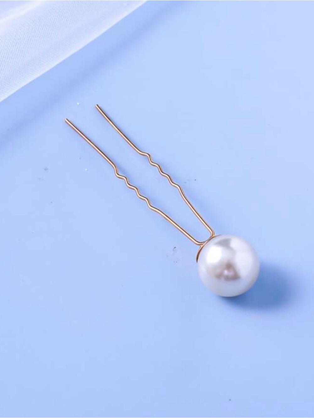 Pearl Hair Pin Set - White Decorative Bobby Pins for Women - Picture 4 of 4